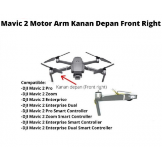 Dji Mavic 2 Pro Left front arm - Dji Mavic 2 Zoom Motor Kiri Depan - Kanan
